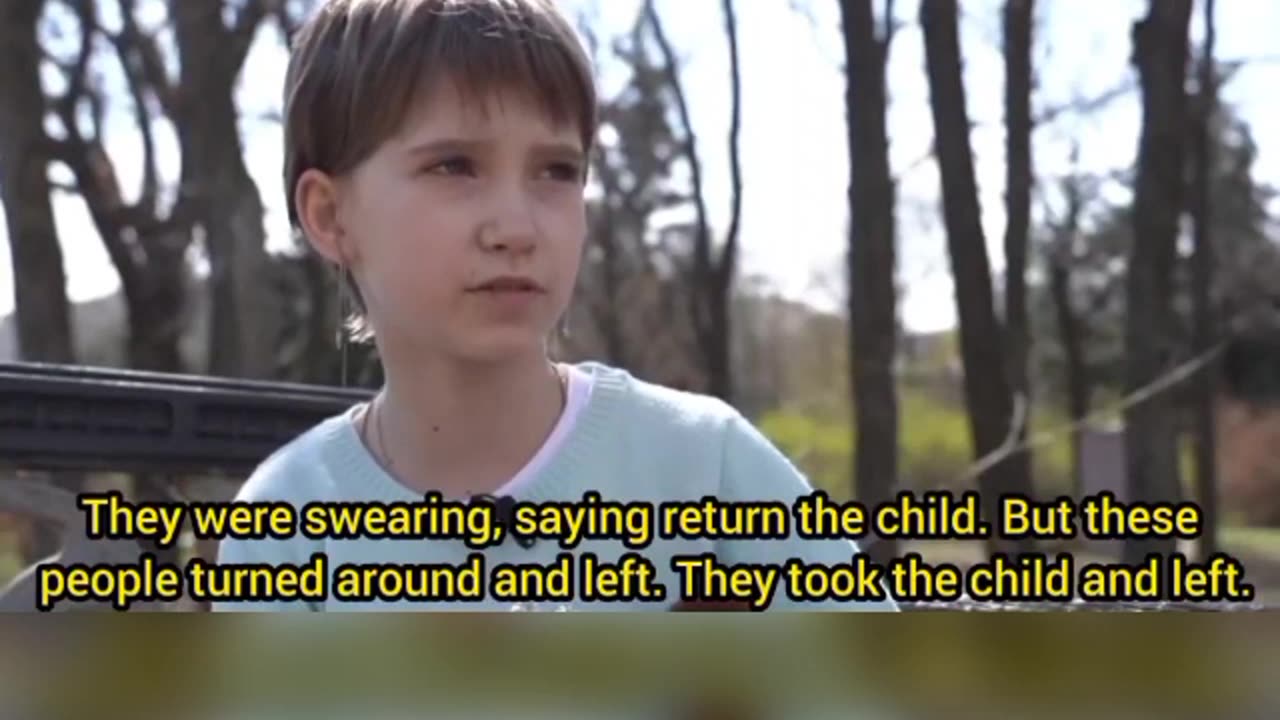 11 year old girl from Bakhmut tells how the "white angels" of the Ukrainian Army kidnapped children