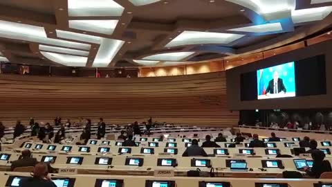 Representatives of the EU left the hall during Sergei Lavrov's speech UN Conference.