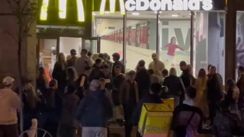 McDonalds reopened today in Kyiv after months of war