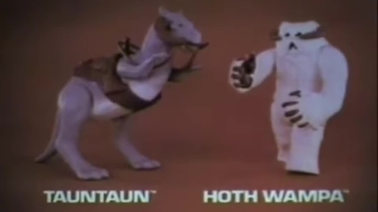Star Wars 1982 TV Vintage Toy Commercial - Empire Strikes Back Tauntaun & Hoth Wompa