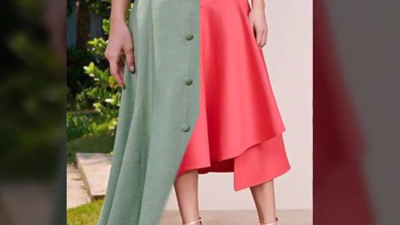 Fabulous Classy A-LineSkater skirts DesignMidi Dress Design Collection