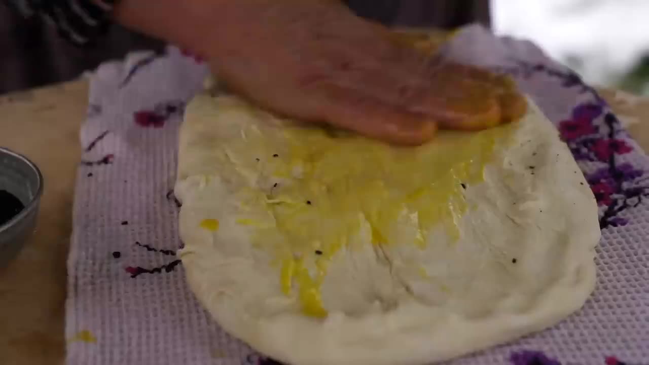 Traditional Azerbaijani breakfast - Indian toast and eggs #19