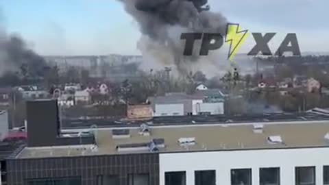 A resident of Ukraine filmed the arrival of Russian "Kalibr" missiles in his city