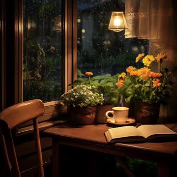 Nighttime Thunderstorm calming rainy sounds | relaxing rain fall Asleep Quickly |