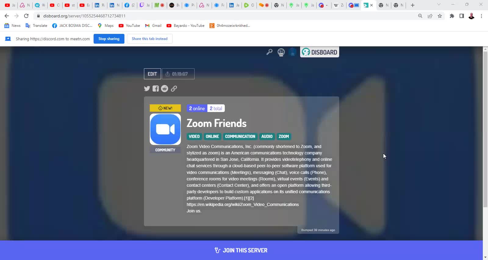 Zoom Friends On Discord