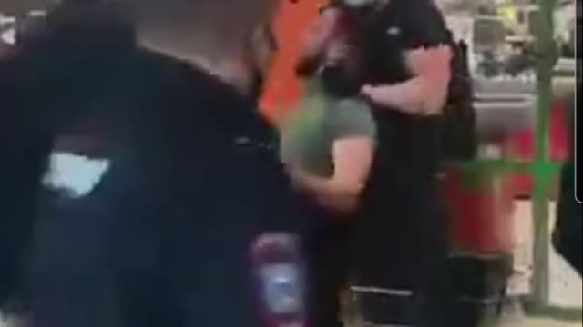 Dont mess with the security guard.