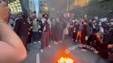 Ben confronted the radicals, his camera crew grabbed him and retreated