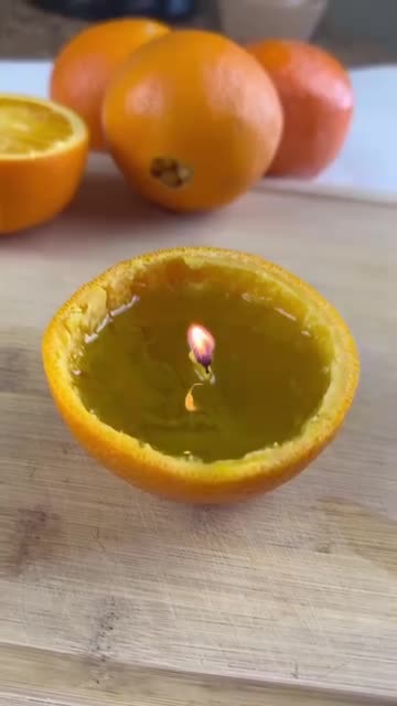 orange peel candle