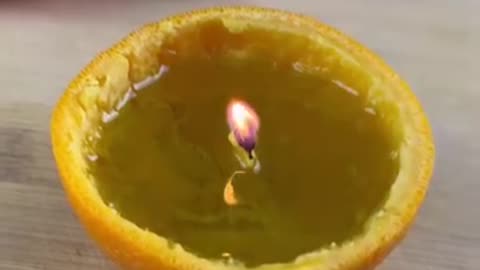 orange peel candle