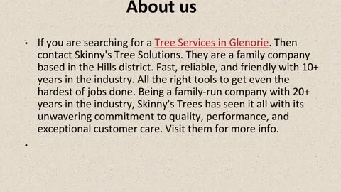 Get The Best Tree Services in Glenorie.