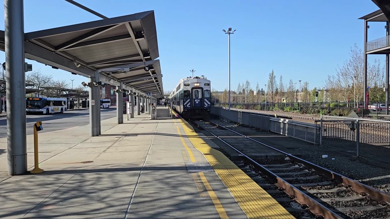 Sounder arriving in Everett, Washington 4/19/2024