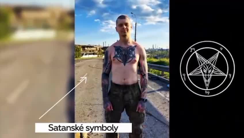 Nacisté z pluku Azov ukazují své tetování