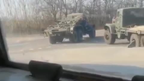 Movement of Ukrainian vehicles in the Kiev region