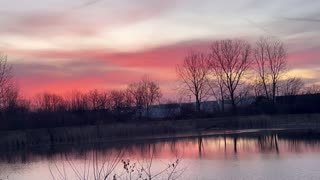 December 14, 2024 - A Train Rolls Through Avon, Indiana at Sunrise