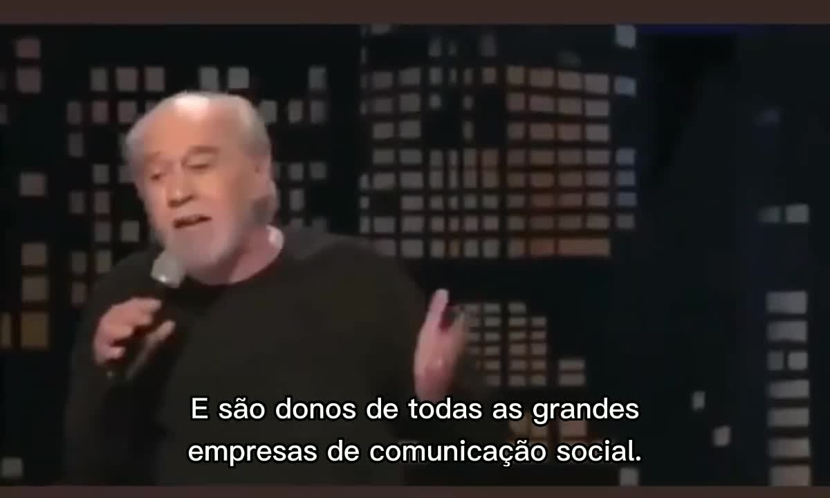 📢GEORGE CARLIN - BASTANTE ASSERTIVO e CONTUNDENTE (UM CLÁSSICO)📢