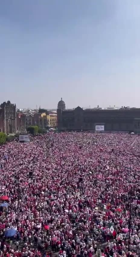 Massive protest against Mexico's President