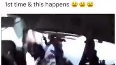 Skydiving and plane collision