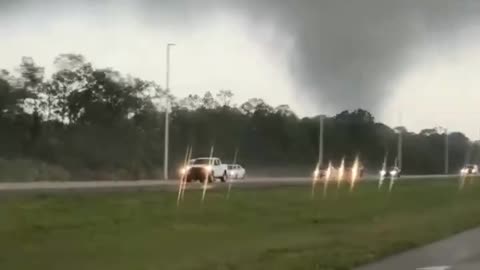 Tornado is on the ground moving towards the area of Jensen beach