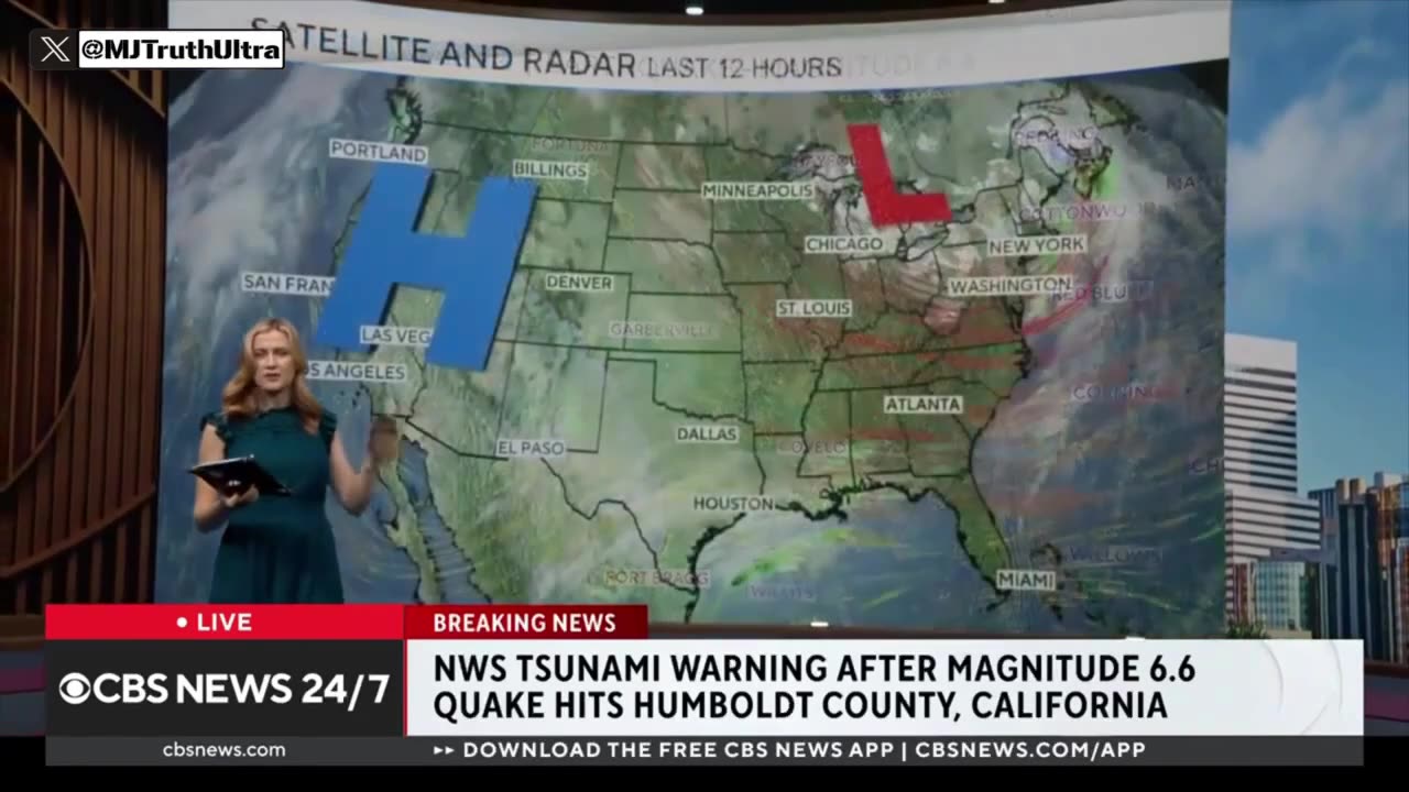 JUST IN: Earthquake And Tsunami Warning Hit California