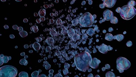 bubble's water in space