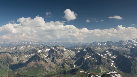 Landscape of a mountain range