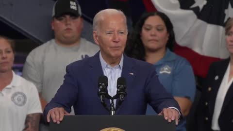 Breaking … Joe Biden mumbles something about it being hot in a desert