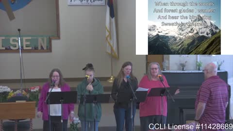 Moose Creek Baptist Church sings “How Great Thou Art“ During Service 3-27-2022