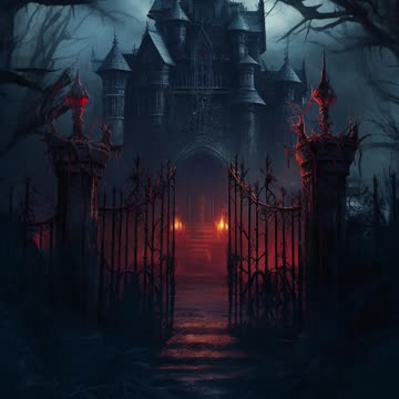 Haunted Houses | Abandoned Houses | Dark Houses | Eerie | Creepy | Gothic Art | Digital Art | AI Art