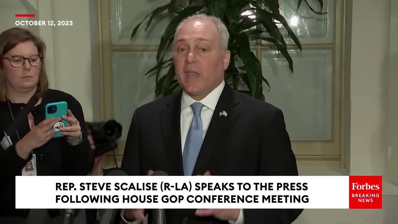 JUST IN- Steve Scalise Claims 'Support Continues To Grow' Following 'Very Productive' GOP Meeting