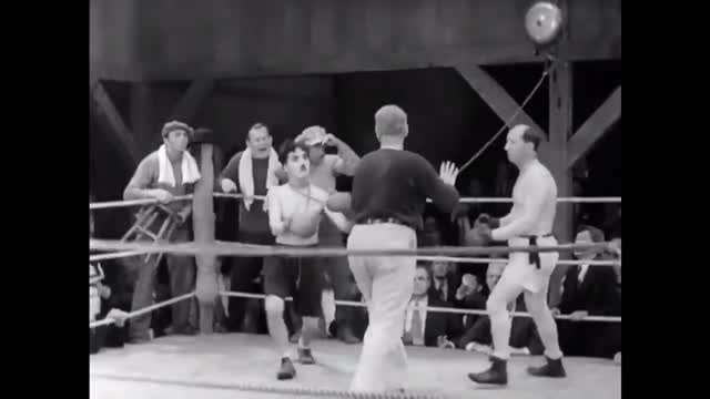 Charlie Chaplin most funny boxing fight😆😆