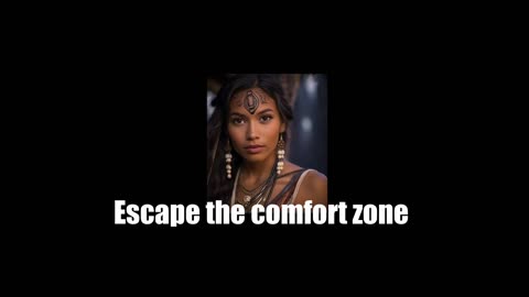 Escape the comfort zone- motivational speaker