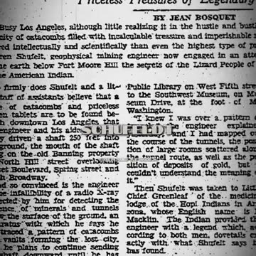 1933 Discovery: Lizard Civilization Found in LA's Underground Tunnels