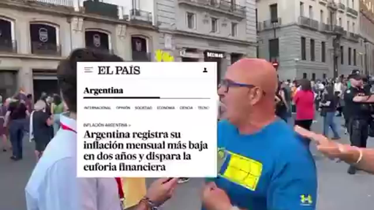 Vito Quiles en la manifestación de los zurdos