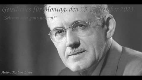 Geistliches für Montag, den 25. September 2023