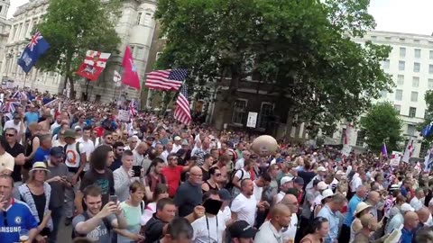 Britain celebrating Donald Trump victory. "We love Trump"