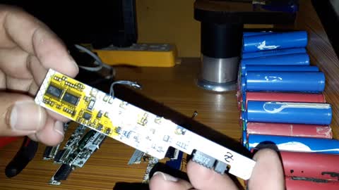Laptop battery circuit board and sensors