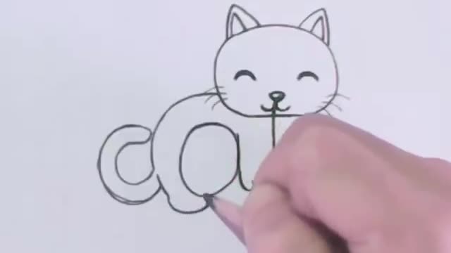 Very Easy! How to turn Words Cat Into a Cartoon Cat. (Wordtoons) learning step by step for kid