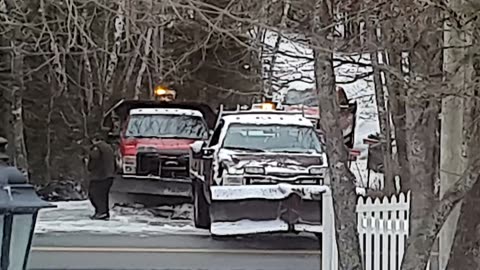 even a snowplough needs a hand from his mates from time to time