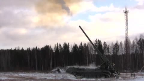 Self-propelled guns 2S7M "Malka" are now involved in the denazification of Ukraine