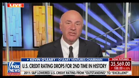 Kevin O'Leary Says Biden Admin Helped Lead Credit Rating Downgrade