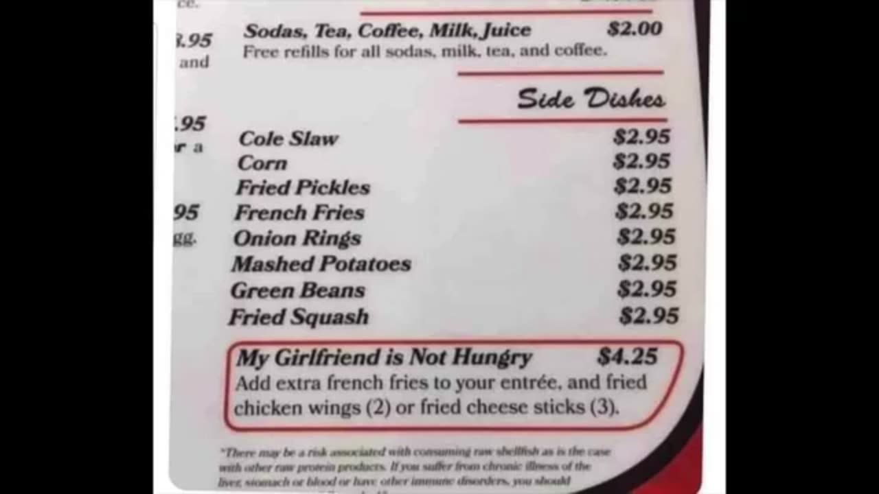 New Side Item menu for your Girlfriend