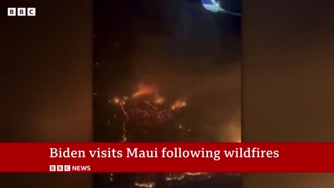 US President Joe Biden visits Maui after wildfires - BBC News