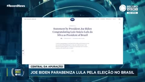Joe Biden parabeniza Lula pela eleição no Brasil