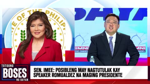 Posibleng may nagtutulak at nag-uudyok kay Speaker Romualdez na maging presidente —Sen. IMEE