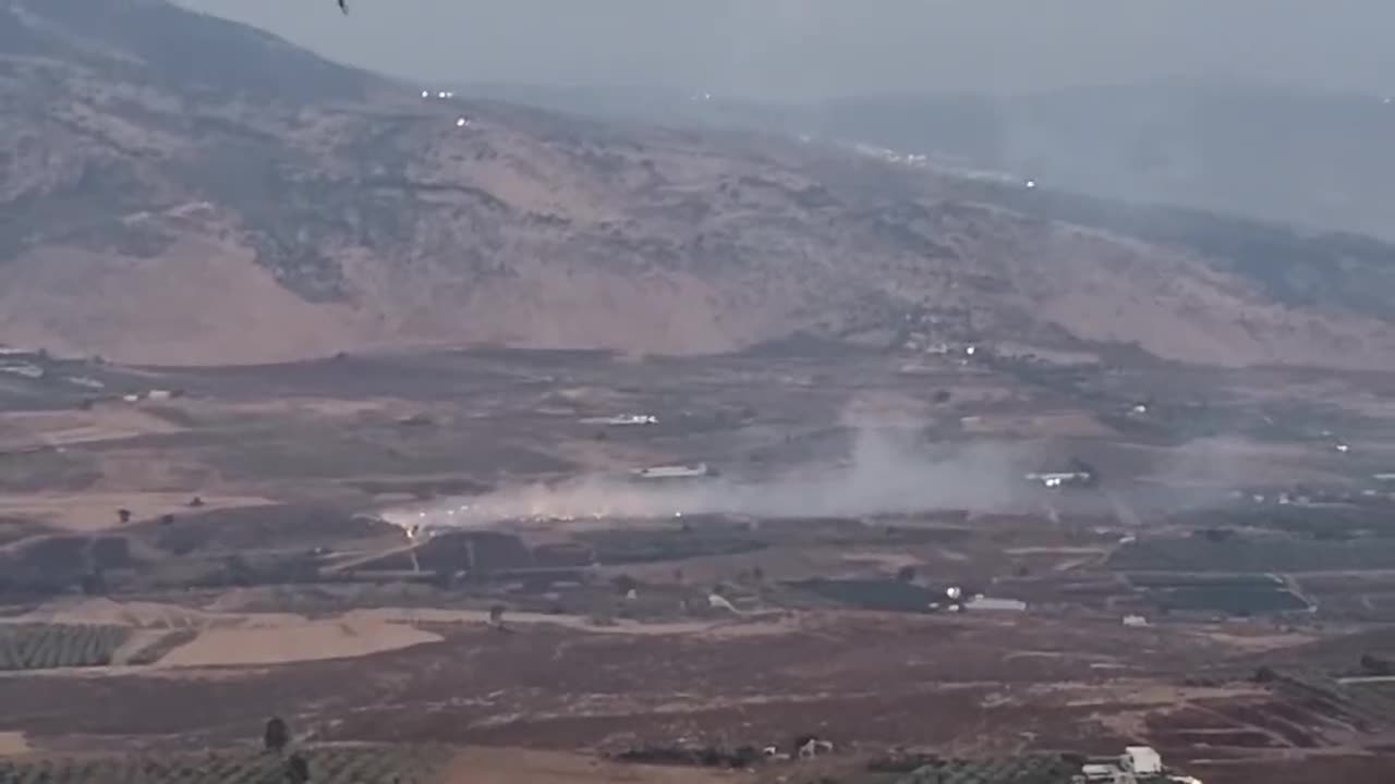 LATEST: More footage of the IDF bombing the Sahl al-Mari area