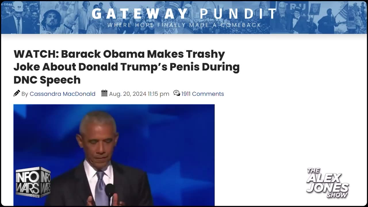 Brainwasher-In-Chief Obama Attacks Trump For Caring About Crowd Sizes