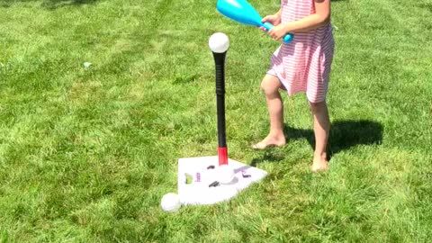 Piper Slow Motion T-Ball Practice