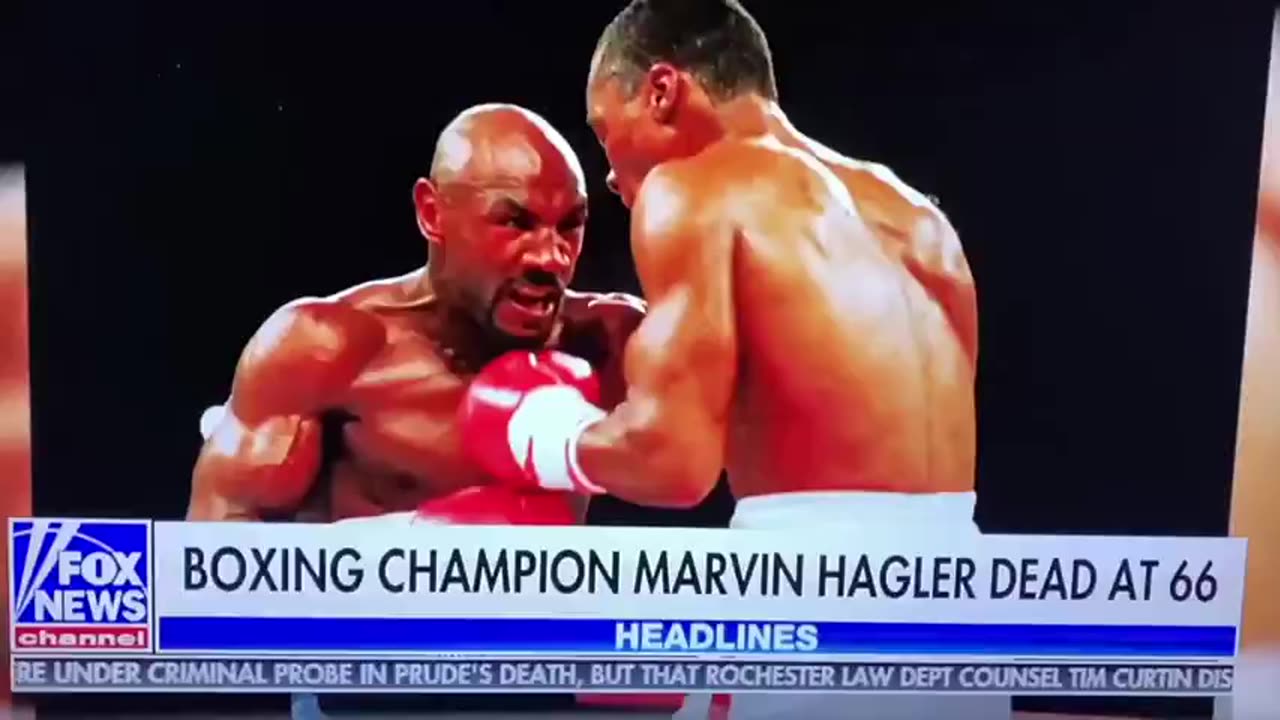 Fox News casually reported that Marvin Hagler died from the vaccine! (2021)