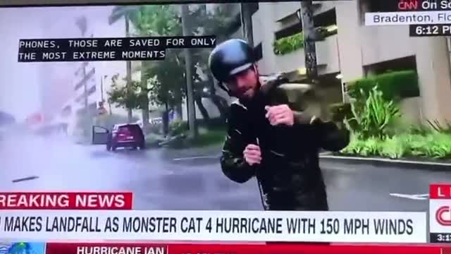 more CNN Fake News : Check the guy in the background calmly strolling to his car 😂