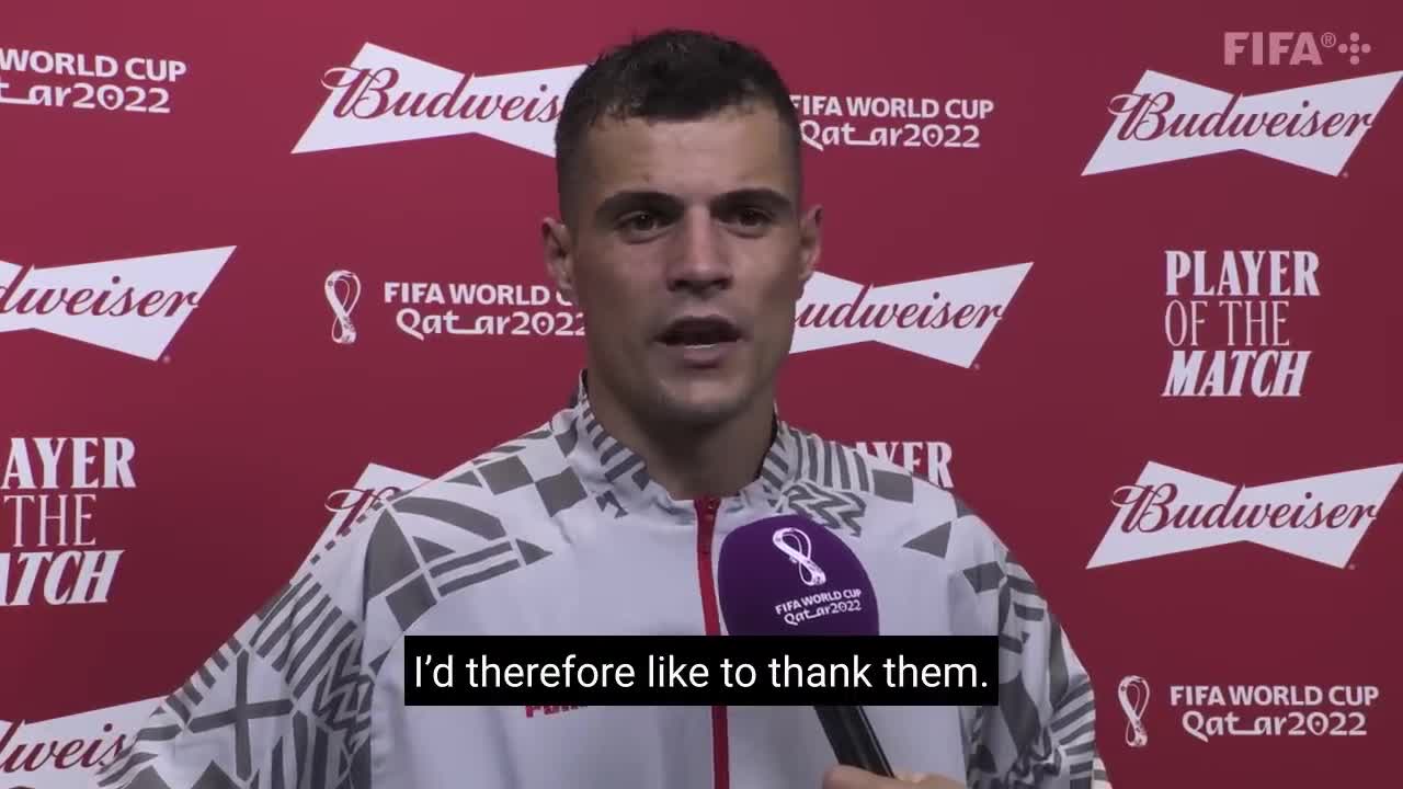 Granit Xhaka - Budweiser Player of the Match Serbia vs Switzerland